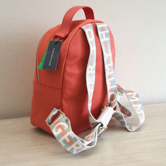 Tommy Hilfiger 69J51581 660 Women's Medium Phonix Pink Emily Nylon Backpack - Picture 7 of 11